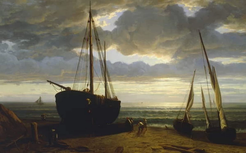 A Sestri Levante dopo una giornata di pioggia, 1856 - Collezione Gaetano Marzotto